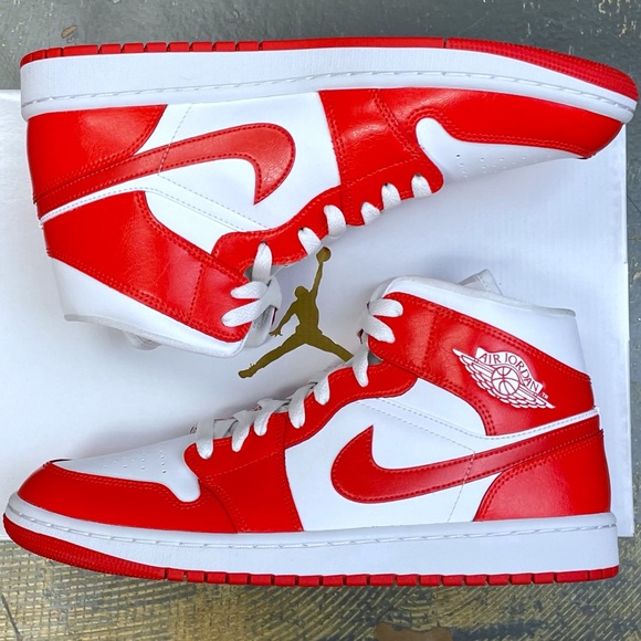 Nike Other - Air Jordan 1 Mid Retro Habanero Red BQ6472-116 WMNS